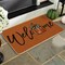 Orange Pumpkin Fall Welcome Doormat, Autumn Home Decor Low-Profile Switch Rug Door Mat Floor Mat for Indoor Outdoor 17x29 inches.